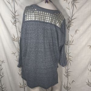 Rachel Roy studded back LARGE sweatshirt